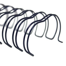 Load image into Gallery viewer, Navy 7/8&quot; 2:1 Pitch Twin Loop Wire - 50pk
