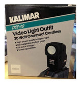 Load image into Gallery viewer, VIDEO CAMCORDER LIGHT OUTFIT - BY KALIMAR - NEW! DCS-30 High Power Halogen Light
