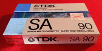 TDK SA-90 Audio Cassette Tape vintage 1988