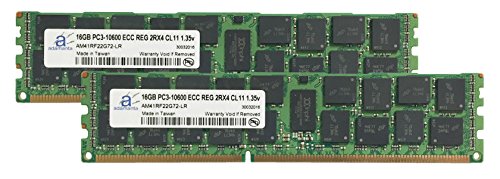 Adamanta 32GB (2x16GB) Server Memory Upgrade for IBM System x3850 X5 7145 DDR3 1333Mhz PC3-10600 ECC Registered 2Rx4 CL9 1.35v