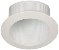 Nicor Lighting 6 In. White Recessed Slope Trim With Baffle (17711)