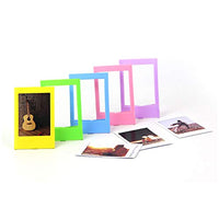 Ngaantyun Plastic Candy Color Film Frame Decor Borders for Fujifilm Instax Mini 8 9 90 50s 25 3inch Films/Pack of 5pcs