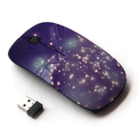 KawaiiMouse [ Optical 2.4G Wireless Mouse ] Glitter Stars Universe Sparkling Lights Night