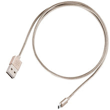 Load image into Gallery viewer, SilverStone Technology CPU01G-1800 Micro USB Cable for Smartphone/LG/Samsung/Reversible USB-A/Reversible Micro USB-B / 1800mm / Gold
