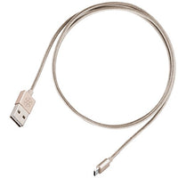 SilverStone Technology CPU01G-1800 Micro USB Cable for Smartphone/LG/Samsung/Reversible USB-A/Reversible Micro USB-B / 1800mm / Gold