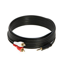 Load image into Gallery viewer, 3.5mm Male Audio to 2 RCA Stereo Cable 6ft, 10ft, 12ft, 15ft, 25FT (10FT)
