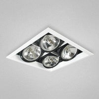 Eurofase TE104B-02 4-Light Square AR111 Recessed Mutiple Trim,White