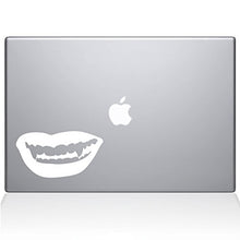 Load image into Gallery viewer, The Decal Guru Vampire Lips MacBook Decal Vinyl Sticker - 15&quot; MacBook Pro (2016 &amp; Newer) - White (1208-MAC-15X-W)
