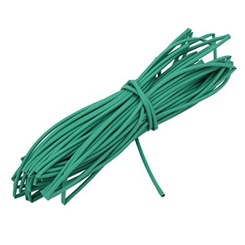 Aexit 15M Length Electrical equipment Inner Dia 2mm Polyolefin Insulation Heat Shrinkable Tube Wrap Green