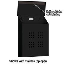 Load image into Gallery viewer, Salsbury Industries 4625BLK Traditional Mailbox, Decorative, Vertical Style, Black
