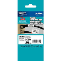 Brother TZEFX261 Flexible Labeling Tape for P-Touch Labelers, 1-1/2-Inch x 26-1/5 ft, Black on White