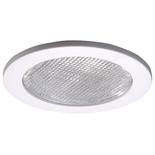 Load image into Gallery viewer, HALO 4055WH E26 Series Recessed Lighting Shower Trim with Prismatic Glass Lens, 4 In, White
