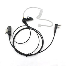 Load image into Gallery viewer, GoodQbuy Surveillance Covert Acoustic Tube Earpiece Headset for Icom 2 PIN Walkie Talkie Radio F3G F4G F11 F11S F14 F14S F21 F21S F24 F24S
