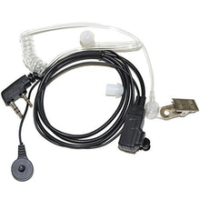 Load image into Gallery viewer, HQRP 2 Pin Acoustic Tube Earpiece Headset Mic for Kenwood TK-3170, TK-3170K, TK-3173, TK-3201 + HQRP UV Meter
