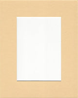 Pack of 10 12x16 Maize Picture Mats with White Core, for 8x12 Pictures