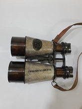 Load image into Gallery viewer, Brass Leather Victorian Marine Binocular W. Ottway &amp; Co. Ltd London 1915
