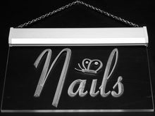 Load image into Gallery viewer, Nails Butterfly Beauty Salon Decor LED Sign Night Light i874-b(c)
