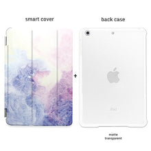 Load image into Gallery viewer, CasesByLorraine Apple iPad Air 2 Case, Pastel Color Purple Paint Stylish Smart Cover for iPad Air 2 with auto Sleep &amp; Wake Function - X20
