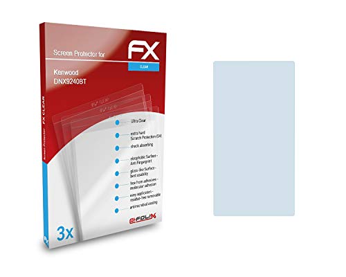 atFoliX Screen Protection Film Compatible with Kenwood DNX9240BT Screen Protector, Ultra-Clear FX Protective Film (3X)