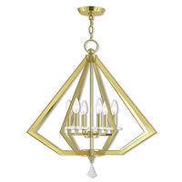 Livex Lighting 50666-02 Chandelier, Polished Brass