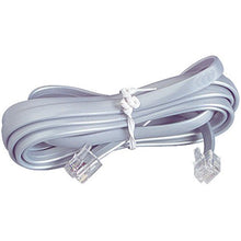 Load image into Gallery viewer, Parts Express Modular Line Cord 25 ft. Gray RJ11 4C
