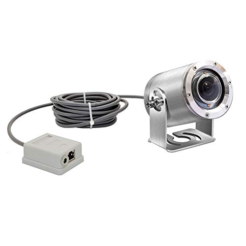 BARLUS 316L Stainless Steel 1080P Underwater POE IP Camera WAN/LAN Remote Adjustment 2.8-12mm Electric Zoom Lens and Intelligent Adjustment White Llight OR Infrared Ligh IP68