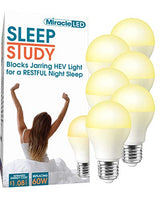 Miracle LED 602015 Sleep Study 9W Light Bulb (6-Pack)