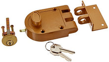 Load image into Gallery viewer, NU-SET 2120-3 Jimmy Proof Style Inter Locking Deadbolt Lock with Single Cylinder, Bronze
