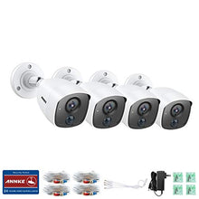Load image into Gallery viewer, ANNKE CCTV Camera System 1080P FHD PIR Security Camera, 41080P HD Weatherproof Outdoor Bullet Surveillance Camera with 100ft/30m Night Vision, PIR Detection, White Light Alarm, IP67 Weatherproof
