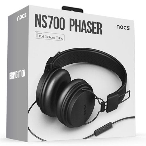 NOCS NS700-001 Headphones with Remote and Mic - Black