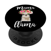 Mama Llama Alpaca Mothers Day Mom Birthday Summer Beach PopSockets PopGrip: Swappable Grip for Phones & Tablets