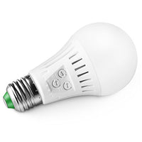 Elrigs Motion Sensor Light Bulb with Dusk to Dawn Lights Sensor, E26 Base, 7W LED(60W Equivalent), Warm White(3000K), Motion Sensitivity, Time and Twilight Setting Adjustable