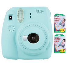 Load image into Gallery viewer, Fujifilm Instax Mini 9 Instant Camera (Ice Blue) with 2 x Instant Twin Film Pack (40 Exposures)
