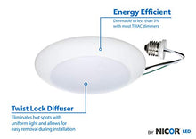 Load image into Gallery viewer, NICOR Lighting DLS56-3009-120-3K-WH 5-6 In. Dimmable 900 Lumen LED Surface Mount Retrofit Kit White Trim, 3000K Light Temperature
