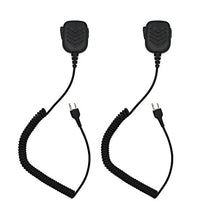 Load image into Gallery viewer, GoodQbuy 2Pcs Waterproof Rainproof Shoulder Remote Speaker Mic Microphone for 2 pin Midland LXT500VP3 G227 G300 GXT500 GXT600 ect.
