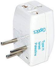 Load image into Gallery viewer, Ceptics 3 Outlet Travel Adapter Plug Type H for Israel

