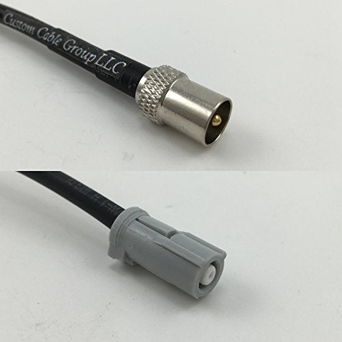 12 inch RG188 DVB TV Pal Male to AVIC Jack Pigtail Jumper RF coaxial cable 50ohm Quick USA Shipping