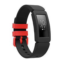 Load image into Gallery viewer, GOSETH Compatible with Fitbit Ace 2 Bands for Kids 6+, Replacement Silicone Accessories Bracelet for Fitbit Ace 2 Fitness Tracker(Black+Purple+Red)

