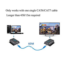 Load image into Gallery viewer, AGPTEK 1080P HD HDMI Network Extender Over Single Cat6/6A/7 Ethernet Cable 196 Feet 60m with IR Blaster Extension, Supports 3D 1080P 20~60KHz, Deep Color
