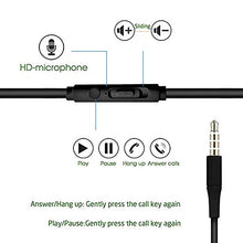 Load image into Gallery viewer, NEM Universal in-Ear Earbuds Headphones Sweatproof Stereo Bass with Microphone/Playback Control, for iPhone, iPod, iPad, Samsung, Huawei, LG, Android Smartphone, Tablets, MP3 Players (Black)
