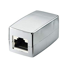 Load image into Gallery viewer, Goobay 68161 CAT 5e RJ45 Crossover Modular Coupler, Silver
