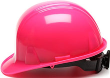 Load image into Gallery viewer, Pyramex Hi Vis Pink Cap Style 4 Point Ratchet Suspension Hard Hat
