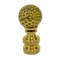 Solid Brass Golf Ball Lamp Shade Finial