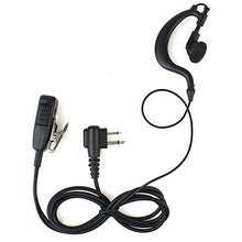 Load image into Gallery viewer, AOER Advanced G Shape Police Earpiece Headset PTT Mic for 2-pin Motorola Radio CP040 CP200 XTNi DTR VL50
