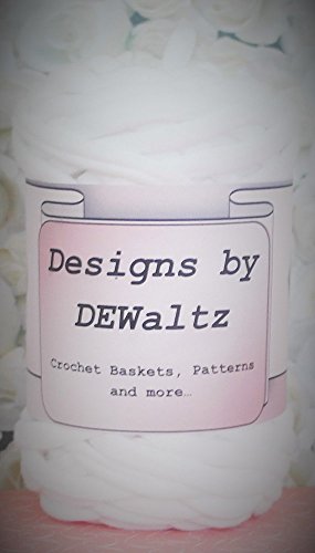 Designs by DEWaltz Tee Shirt Trapillo Jersey Yarn (White)