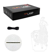 Load image into Gallery viewer, Fortress Night Lights Changeable USB Touch Lampada 3D Visual Bulbing lampen Children&#39;s Room Decor Holiday Light (Llama)
