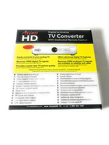 Access HD TV Converter Model DTA1020A D