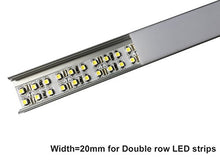 Load image into Gallery viewer, LightingWill 10-Pack U-Shape LED Aluminum Profile 3.28ft/1M Anodized Sliver Channel for &lt;20mm Width SMD3528 5050 LED Strips Installation with Opaque Frosted Lens, End Caps and Mounting Clips U04S10
