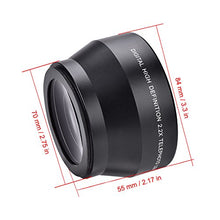 Load image into Gallery viewer, Acouto Camera Lens Extender, 67MM 2.2X Camera Teleconverter Telephoto Lens Universal for SLR Cameras and Digital Cameras
