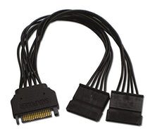 Load image into Gallery viewer, AINEX bifurcated Power Cable for Serial ATA [15cm] S2-1501SAB-BK
